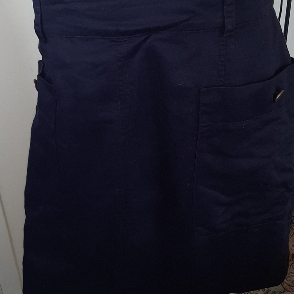 French Connection Denim linen and cotton skirt